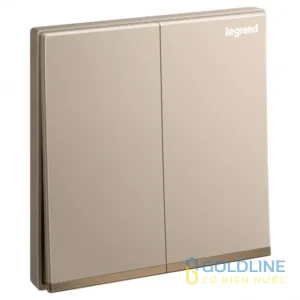 Công Tắc 2 Nút Galion 16AX Không Ký Hiệu Legrand Màu Rose Gold | 282491-C1