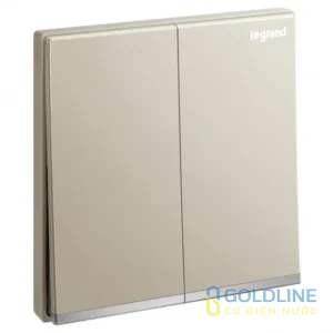Công Tắc 2 Nút Galion 16AX Không Ký Hiệu Legrand Màu Champagne | 282491-C2