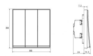 Công tắc ba 1 chiều Galion 16A sâm banh | 282404-C2