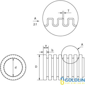 Ống luồn đàn hồi PVC AC